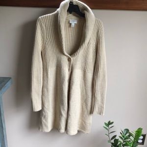 Ann Taylor Loft Duster sweater with roll neck